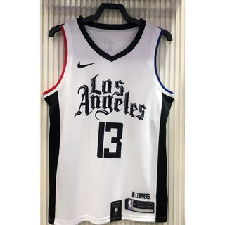 【hot pressed】 GEORGE LEONARD WILLIAMS Los Angeles Clippers 13# Latin 2020 NBA Swingman jersey