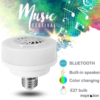 E27 LED inalámbrico Bluetooth RGB caja De sonido con control De Música/Celular