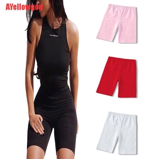 AYC pantalones cortos delgados de cintura alta para mujer/cintura alta/pantalones cortos de ciclismo negros