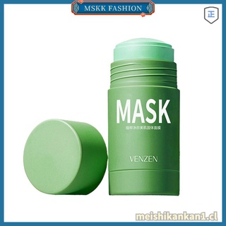 moda limpiar la piel y embellecer la piel sólido verde máscara de té mejorar el brillo [mskk]