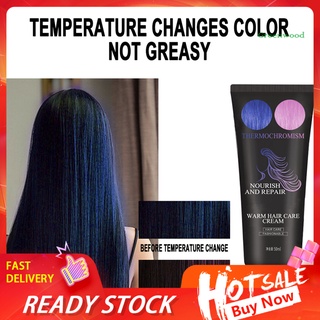 [verde]50 ml unisex termocromático cambio de color moda peinado crema tinte enfriamiento (1)