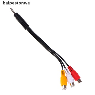 *baipestonwe* 28 cm 3.5 mm jack av macho a 3rca hembra audio cable de vídeo cable adaptador estéreo venta caliente
