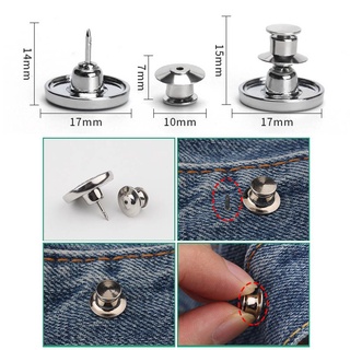 Jane ropa botones de costura sin coser botones para Jeans Jean botón pasadores sin herramientas requieren removible Tuck cintura reduce pulgadas pantalones ajustable ajuste instantáneo (3)
