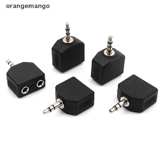 Orangemango 5Pcs 3.5mm to dual 2 RCA female male jack Y splitter audio adapter converter CL