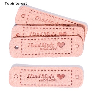 [topinterest] 20 etiquetas hechas a mano con etiquetas de amor etiquetas de ropa diy artesanía costura 56*15 mm.