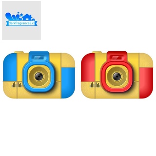 mini niños cámara digital de 2.4 pulgadas pantalla hd chargable de dibujos animados juguetes de fotografía al aire libre para niños regalo de cumpleaños azul