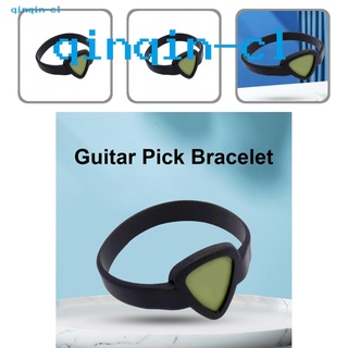 Qi Lightweight Guitar Pick Quickly Use Guitar Convenient Pick Storage Bracelet Protect Fingers for Musician