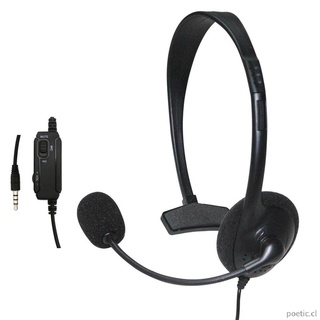 auriculares unilaterales de 3,5 mm con cable para juegos en línea con micrófono (2)