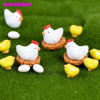[Huarickshine] Mini pollo hadas jardín miniaturas gnomos musgo terrarios resina figuritas para decoración del hogar
