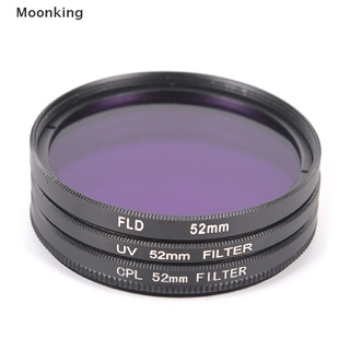 [Moonking] Juego De Filtro De Lente UV + CPL + FLD Con Bolsa Para De Cámara Cannon Nikon Sony Pentax