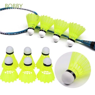 BOBBY 3/6/12Pcs Homehold Badminton Shuttlecocks Indoor Training Balls Nylon Stable Durable Outdoor Sports Plastic