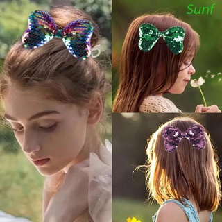 Sunf clip para el cabello con lentejuelas brillantes De encaje De 7 colores