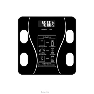 pantalla lcd inalámbrico inteligente baño cuerpo grasa composición analizador bluetooth balanza de peso