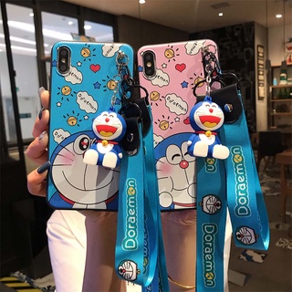 Doraemon Teléfono Caso Para OPPO A5 A3S A12e Realme C1 8 8 Pro C21 C2 A1K A7 A5S A12 A37 A39 A57 F3 Lite A59 A59S F1S A71 A73 F5 A83 A1 F7 F9 F9 F11 A9 A9X F11 A9 2020 A5 2020 A31 2020 Lindo Cubierta Con Correa
