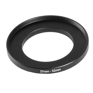 Alli 37mm-52mm 37-52 mm 37 a 52 Step Up lente anillo adaptador filtro Metal negro