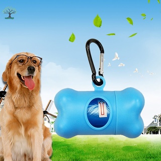 Dispensador de bolsas de basura con mosquetón para mascotas, perro, basura, recogedor de basura, fácil de recoger