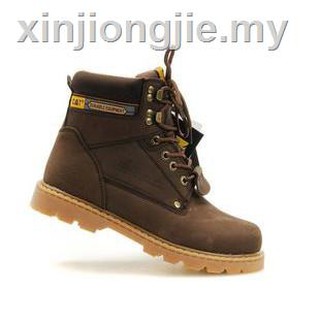 Caterpillar Kasut kerja: botas de seguridad (no tienen puntera de acero) botas de trabajo para hombre, tamaño de cuero genuino (35-45) (5)