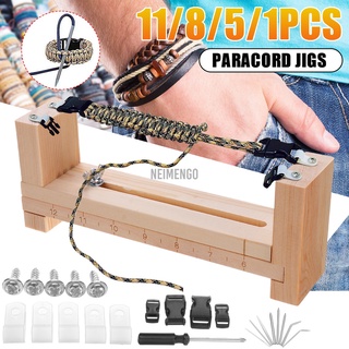Diy madera Paracord pulsera fabricante pulsera trenzado plantilla tejido kit de herramientas