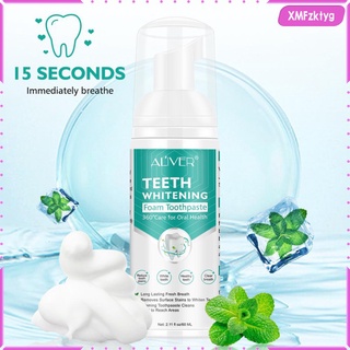 dientes blanqueamiento bicarbonato de sodio espuma pasta de dientes limpieza de encías eliminación de manchas 60ml. (1)