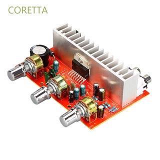 coretta car amplificador amplificador de potencia módulo amplificador placa sonido estéreo 40w+40w audio digital dc12v 2.0 canal tda7377/multicolor
