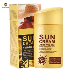 crema solar facial cuerpo blanqueamiento piel anti-envejecimiento aceite-control spf100+++