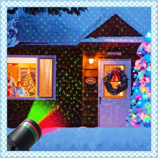 Navidad estrella proyector luz láser LED impermeable móvil al aire libre paisaje escenario RGB luz