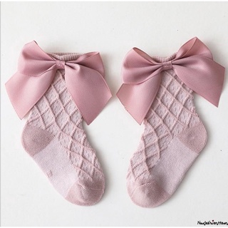 Calcetines para niños, calcetines de Color sólido para niñas, calcetines de tubo medio para primavera, Beige/rosa/gris/marrón/blanco, 0-5 años