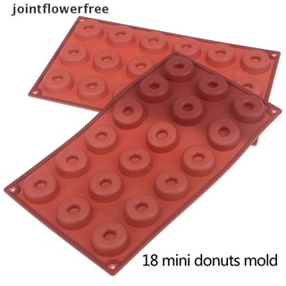 JFBR 18 Cavidades De Silicona Donuts Molde Mini Galletas Pastel Cupcake Moldes Herramientas De Hornear Varían