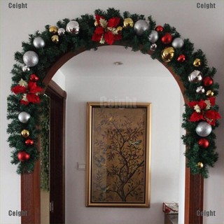 (CEI) de lujo 2,7 m X 25 cm de espesor chimenea de navidad guirnalda de pino (3)