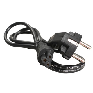 cyclelegend - cable de alimentación para portátil de ca (1 m, eu 3, 2 pines, color negro) (3)
