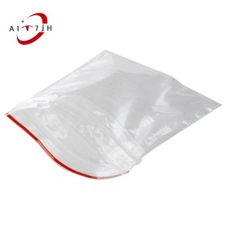 100 piezas de bolsita de bolsita transparente en plastique fermeture bag pochon prensa 5x7cm (1)