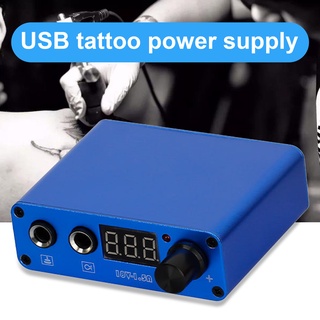 chaiopi tatuaje batería universal ajustable aleación de aluminio lcd pantalla tatuaje pluma fuente de alimentación unisex