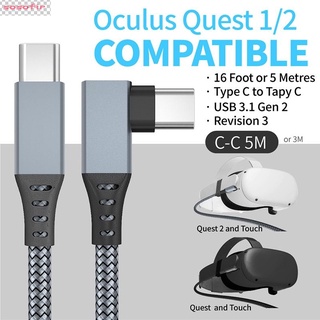 Caliente Para Oculus Quest 2 Cable De Enlace 5M USB 3.0 Cables De Carga Rápida Para VR Transferencia De Datos Auriculares Accesorios swge