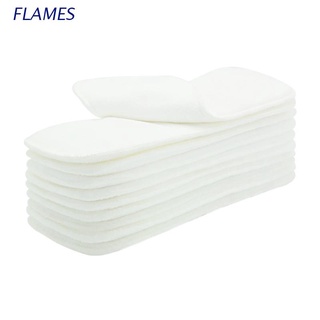 Fl 10 pzs 3 capas de pañales de microfibra para pañales reutilizables Super absorbentes transpirables pañales para pañales de bebé