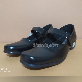 Masrda mujer negro Pantofel zapatos derechos 3 Cm niñas escuela oficina Paskibraka Paskibraka paskibrabra P01ss