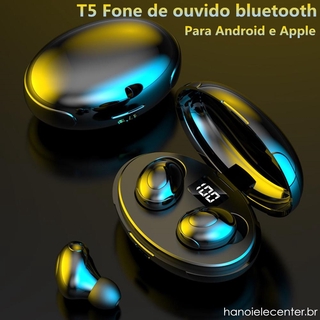 Audífonos Tws inalámbricos t5 Mini Tws/audífonos deportivos/llamadas Estéreo De ruido para Android y iPhone PK Airpods Airdots