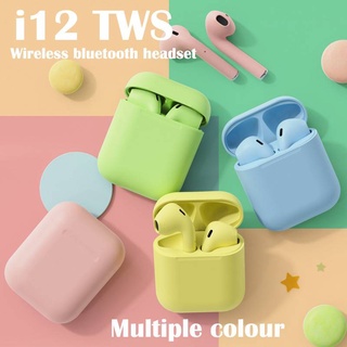 9 Colores TWS Bluetooth Auriculares i12 inPodTouch InPods Tecla Inalámbricos Deportivos