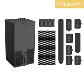 [FLAMEER1] Para Xbox Series X juego de protección de silicona cubierta de polvo conjuntos de reparación (1)