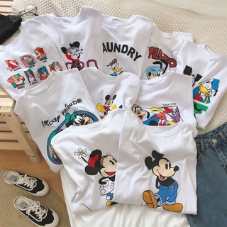 Mickey ropa de niños 2020 verano nuevo niños camiseta de los hombres suelto blanco ropa de los niños chamarra base camisa de manga corta niñas