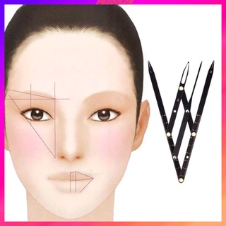 [PREDOLO2] Plantilla de cejas posicionamiento DIY regla pinzas Microblading Shaper regla maquillaje permanente relación oro herramienta de medición de cejas