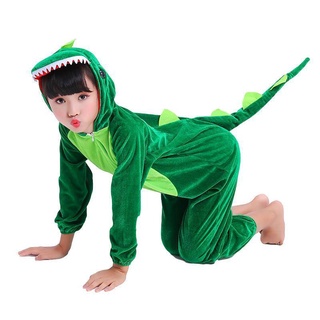 Cocodrilo dinosaurio cálido pijamas niños Cosplay mono regalo de Halloween