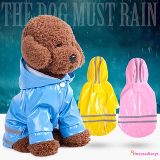 (accesorios de vehículos) impermeable para perros ligero reflectante impermeable chaqueta con capucha poncho