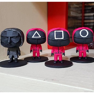 Squid juego figura de acción ronda seis Netflix modelo de escritorio juguetes muñeca colección adorno decoración del hogar