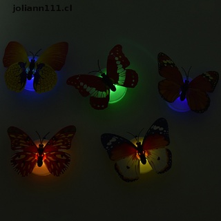 joli colorida mariposa led luz de noche lámpara de hogar decoración de pared fiesta escritorio cl