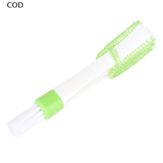 [COD] Double Ended Car Air Vent Dust Cleaning Brush Ventilation Blinds Cleaner Tool HOT