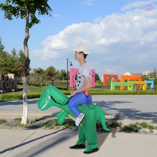 Decdeal lindo niños inflable dinosaurio traje traje de aire ventilador operado caminar vestido de lujo de Halloween fiesta traje T-Rex inflable Animal disfraz (9)