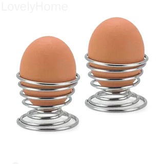Metal huevo taza espiral cocina desayuno duro hervido primavera titular huevo taza LovelyHome