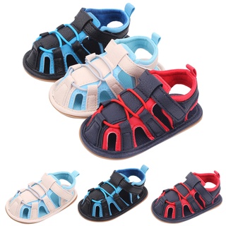 Baby Boys Girls Sandals Soft Non-Slip Rubber Sole Summer Flat Walking Shoes#E