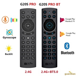 G20BTS Plus G20S PRO 2.4G Inalámbrico Smart Voice Retroiluminado Air Mouse Giroscopio IR Aprendizaje Mando A Distancia BT5.0 Para Android TV BOX royalal