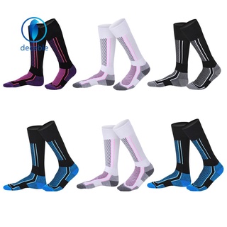 Deceblel 2pcs Winter Warm Thickened Skiing Socks Outdoor Sports Hiking Stockings